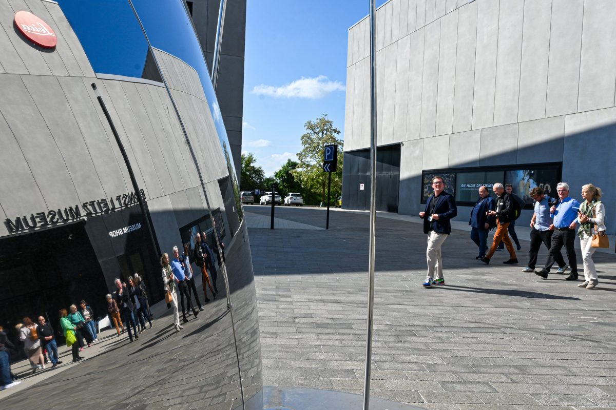 Wetzlar, 17.05.2025, Am Leitz-Park 6, 100 Jahre Leica – Frankfurter-Presseclub (FPC) Hausbesuch bei der Leica Camera AG in der Leica Welt. HIER: Blick vom Dach. (c) FOTO: Rainer Rüffer (Rueffer)(c) FOTO: Rainer Rüffer (Rueffer)