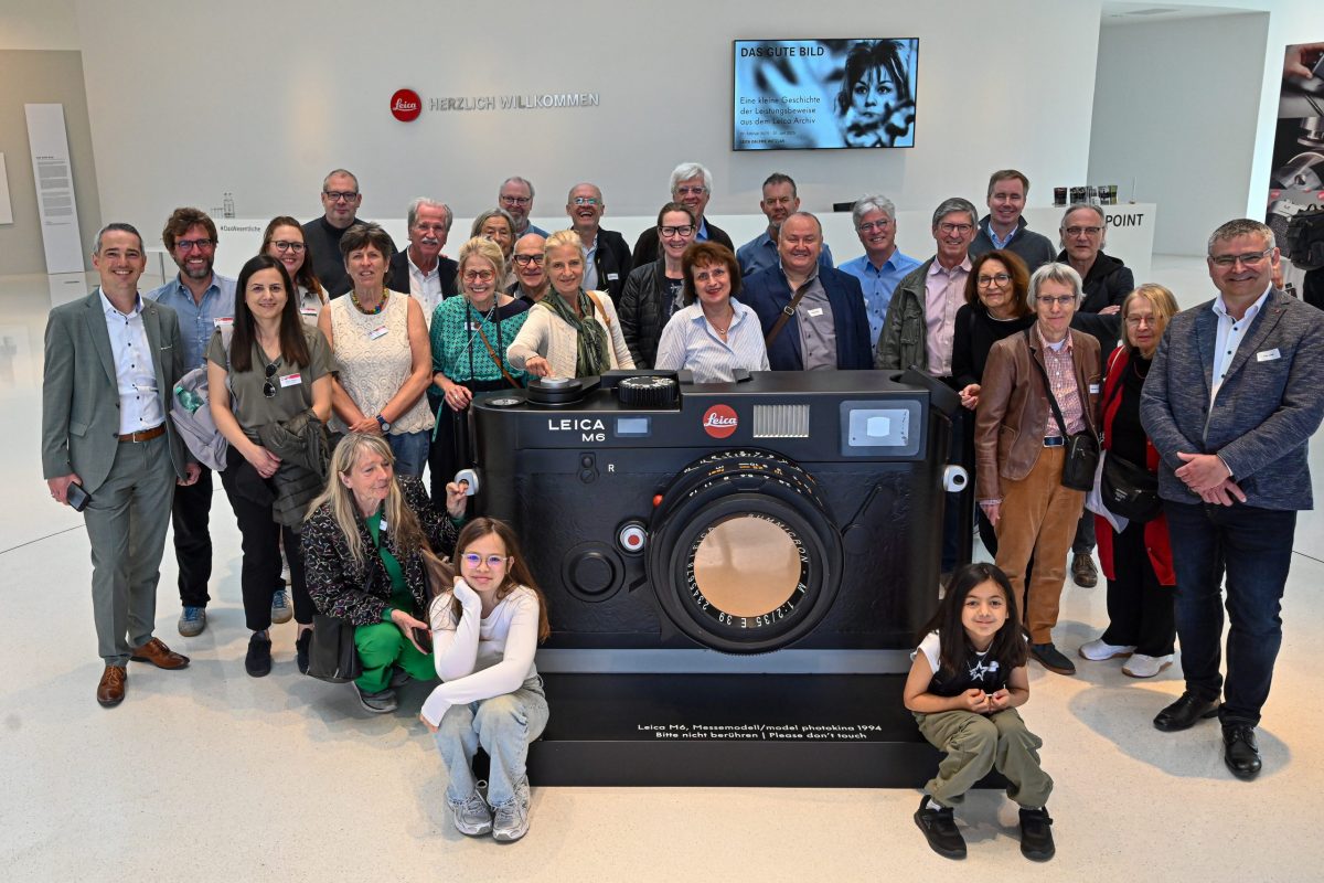 Wetzlar, 17.05.2025, Am Leitz-Park 6, 100 Jahre Leica – Frankfurter-Presseclub (FPC) Hausbesuch bei der Leica Camera AG in der Leica Welt.(c) FOTO: Rainer Rüffer (Rueffer)