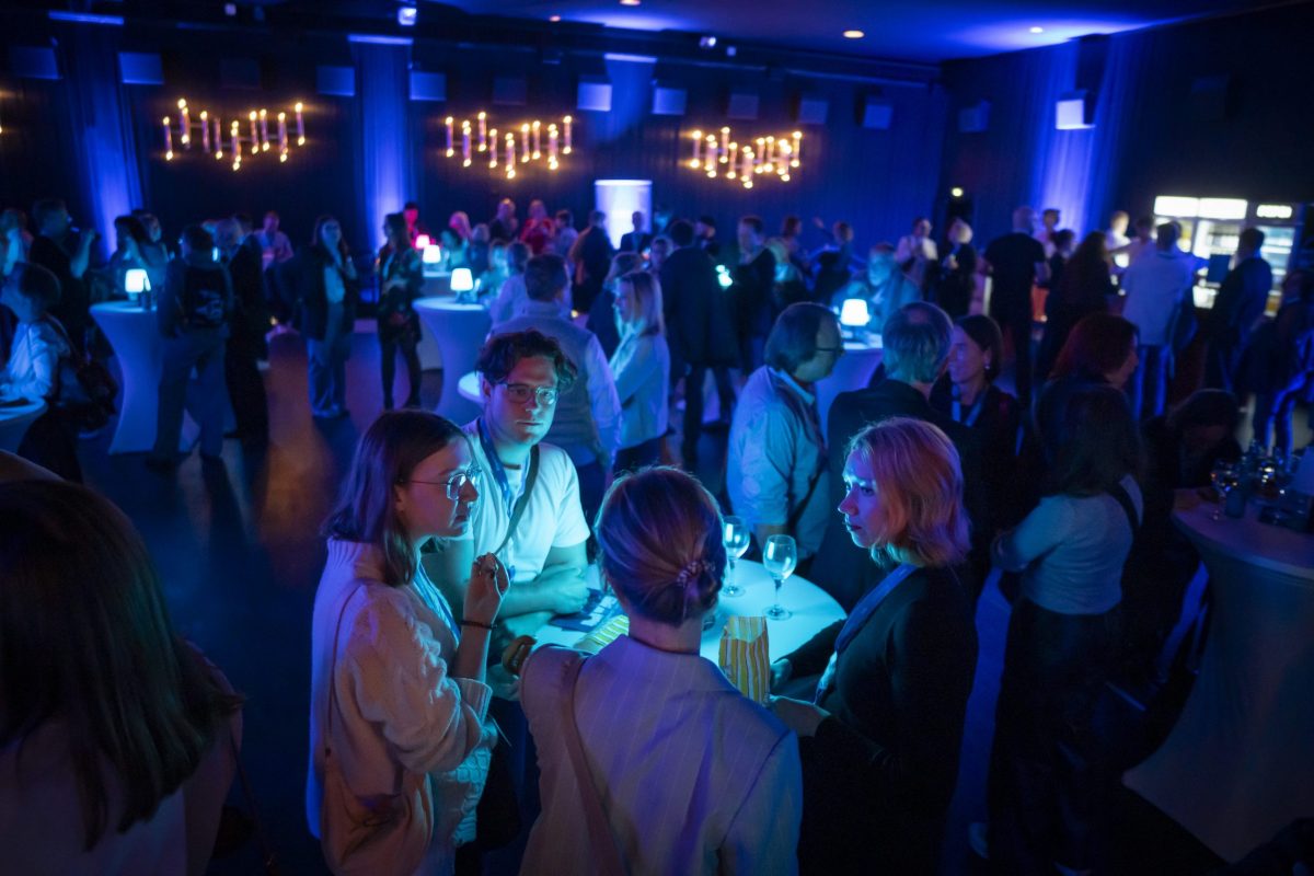 Preview „Tatort: Dunkelheit“, hr-Programmdirektorin Julia Krittian und Grußwort von Frankfurts Oberbürgermeister Mike Josef, Filmgespräch mit unserem neuen „Tatort“-Duo Melika Foroutan und Edin Hasanovic, Regisseur Stefan Schaller, Drehbuchautor Senad Halilbasic, den Produzenten Annie Schilling und Jochen Laube sowie Jörg Himstedt und Erin Högerle von der hr-Spielfilmredaktion, moderiert von Danijel Stanic, ,Massif E Kino, Frankfurt/M., 02.10.25, Foto: Tim Wegner