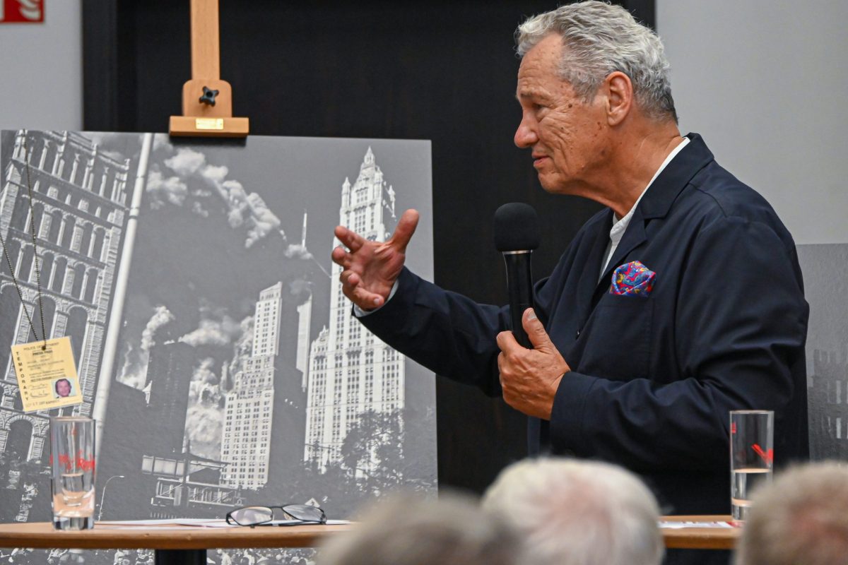 Frankfurt am Main, 11.09.2026, Stadtteil Westend, Ulmenstrasse20, Palais Livingstone, Frankfurter Presseclub (FPC), Clubabend "9/11 -25Jahre danach". HIER: Fotograf Helmut Fricke (FAZ). (c) FOTO: Rainer Rüffer (Rueffer)
